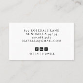 Modern Professional Business Photo Visitekaartje (Achterkant)