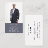 Modern Professional Business Photo Visitekaartje (Voorkant / Achterkant)