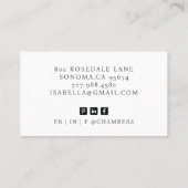 Modern Professional Business Photo Visitekaartje (Achterkant)