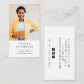 Modern Professional Business Photo Visitekaartje (Voorkant / Achterkant)