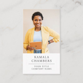 Modern Professional Business Photo Visitekaartje