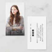 Modern Professional Business Photo Visitekaartje (Voorkant / Achterkant)