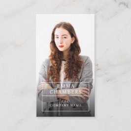 Modern Professional Business Photo Visitekaartje