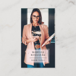 Modern Professional Business Photo Visitekaartje