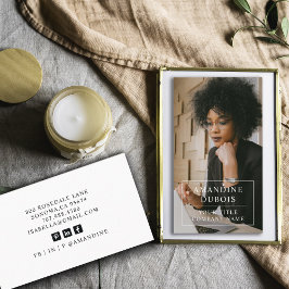 Modern Professional Business Photo Visitekaartje