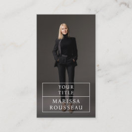 Modern Professional Business Photo Visitekaartje