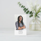 Modern Professional Business Photo Visitekaartje (Staand voorkant)