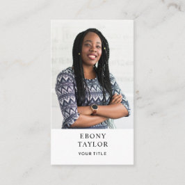 Modern Professional Business Photo Visitekaartje