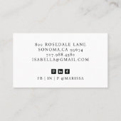 Modern Professional Business Photo Visitekaartje (Achterkant)