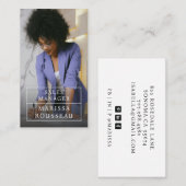 Modern Professional Business Photo Visitekaartje (Voorkant / Achterkant)