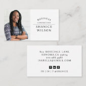 Modern Professional Business Photo Visitekaartje (Voorkant / Achterkant)