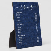 Modern Professional Business Price List Plaque Fotoplaat (Zijkant)
