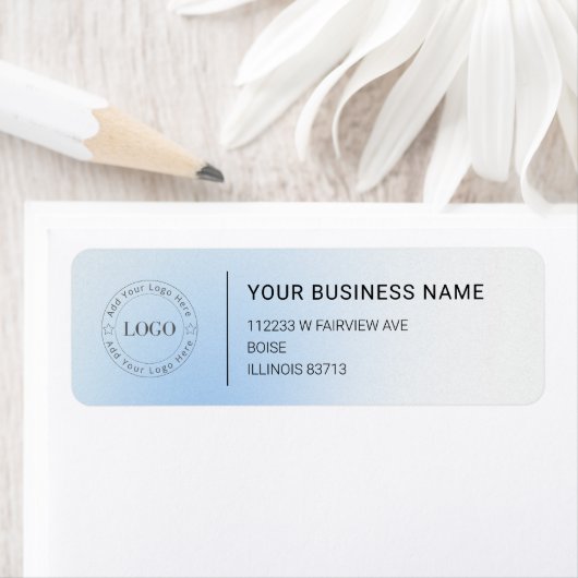 Modern Professional Business Return Address Etiket (Insitu)
