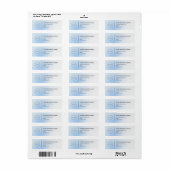 Modern Professional Business Return Address Etiket (Full Sheet)