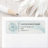 Modern Professional Business Return Address Etiket (Insitu)