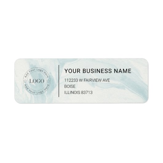 Modern Professional Business Return Address Etiket (Voorkant)