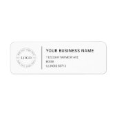 Modern Professional Business Return Address Etiket (Voorkant)