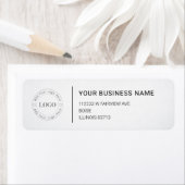 Modern Professional Business Return Address Etiket (Insitu)