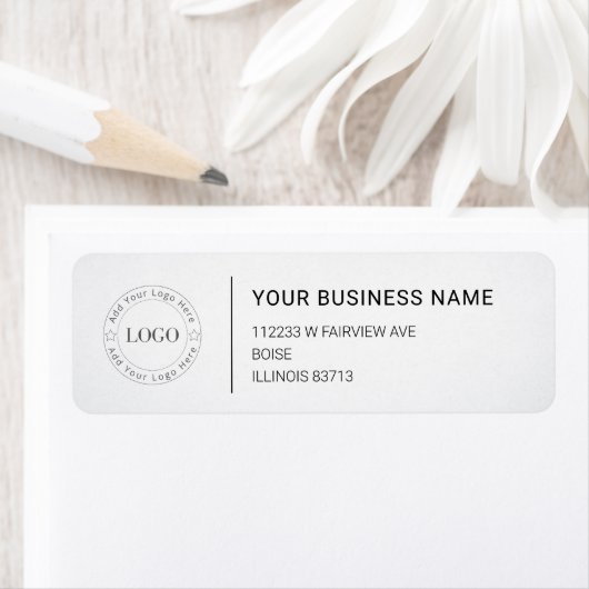 Modern Professional Business Return Address Etiket (Insitu)