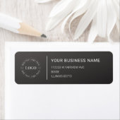 Modern Professional Business Return Address Etiket (Insitu)