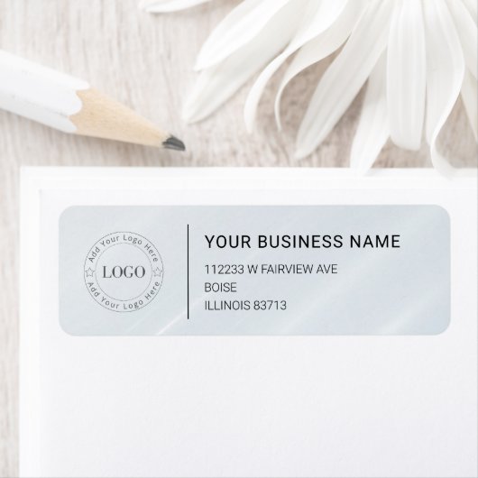 Modern Professional Business Return Address Etiket (Insitu)