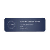 Modern Professional Business Return Address Etiket (Voorkant)