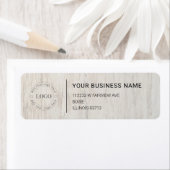 Modern Professional Business Return Address Etiket (Insitu)