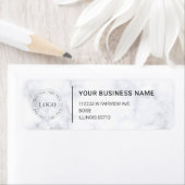 Modern Professional Business Return Address Etiket (Insitu)