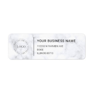 Modern Professional Business Return Address Etiket