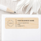 Modern Professional Business Return Address Etiket (Insitu)