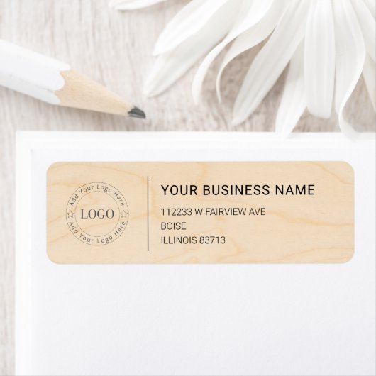 Modern Professional Business Return Address Etiket (Insitu)