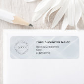 Modern Professional Business Return Address Etiket (Insitu)