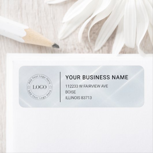 Modern Professional Business Return Address Etiket (Insitu)