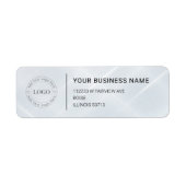 Modern Professional Business Return Address Etiket (Voorkant)