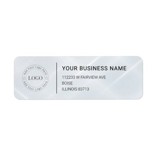 Modern Professional Business Return Address Etiket (Voorkant)