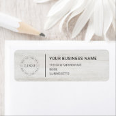 Modern Professional Business Return Address Etiket (Insitu)