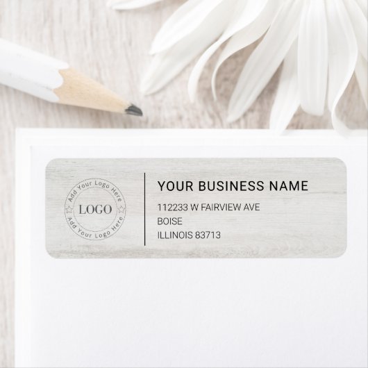 Modern Professional Business Return Address Etiket (Insitu)