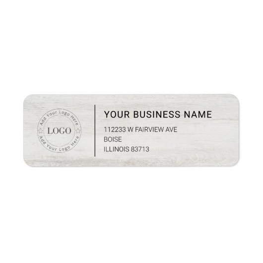 Modern Professional Business Return Address Etiket (Voorkant)