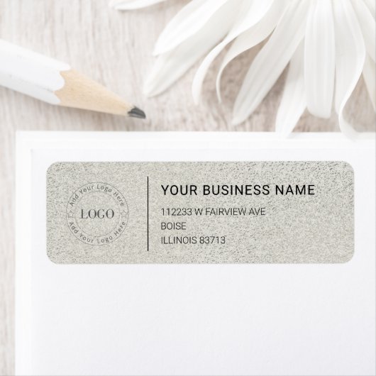 Modern Professional Business Return Address Etiket (Insitu)