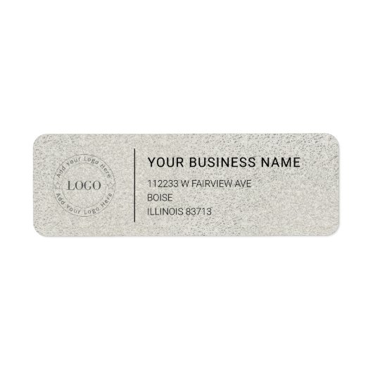 Modern Professional Business Return Address Etiket (Voorkant)