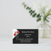 Modern Professional Carnatiorn Garden Flower Visitekaartje (Staand voorkant)