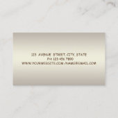 Modern Professional Charming, Lotus, Marble Visitekaartje (Achterkant)