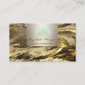 Modern Professional Charming, Lotus, Marble Visitekaartje (Voorkant)
