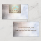 Modern Professional Charming, Mettalic, Lotus Visitekaartje (Voorkant / Achterkant)