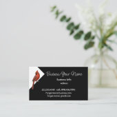 Modern Professional Classic Cardinal Red Bird art Visitekaartje (Staand voorkant)