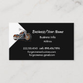 Modern Professional Classic Motorcycle  Visitekaartje (Voorkant)