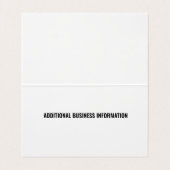 Modern Professional Classic Paarse roze stijlvol Visitekaartje (Binnenkant ongevouwen)