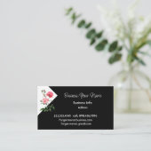 Modern Professional Classic Rose Flower  Visitekaartje (Staand voorkant)