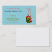 Modern Professional Cleaning Service Spray Bottle Visitekaartje (Voorkant / Achterkant)