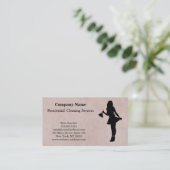 Modern Professional Cleaning Service Visitekaartje (Staand voorkant)